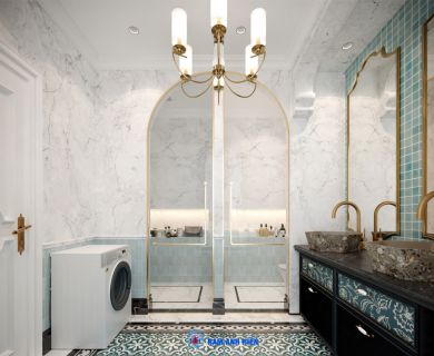 PHỐI CẢNH PHÒNG WC CON TRAI